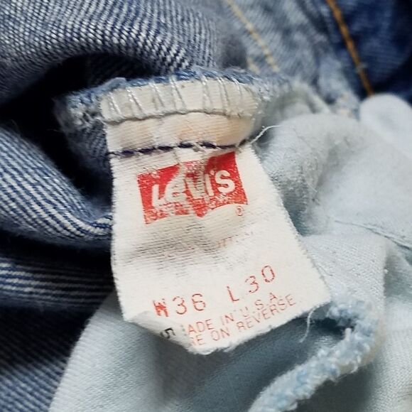 VINTAGE Levi's 509 Orange Tab Distressed Jeans - Picture 15 of 16
